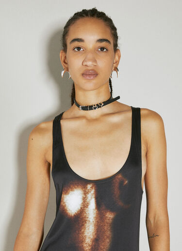 Y/Project Heart Belt Leather Choker Black ypr0254030