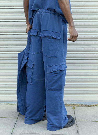 GREG ROSS Cargo Track Pants Blue grr0157007