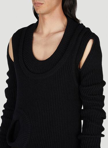 Rick Owens Banana Knit Sweater Black ric0153020