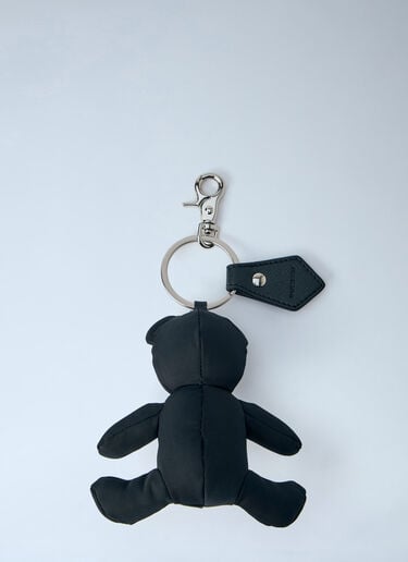 Bear Keychain with Logo Plaque Vivienne Westwood Bear Keychain with Logo Plaque Black vvw0164005