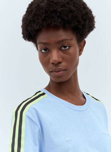 adidas by Wales Bonner 徽标刺绣 T 恤 蓝色 awb0357005