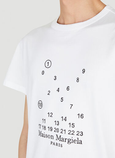 Maison Margiela Number Print T-Shirt White mla0150003