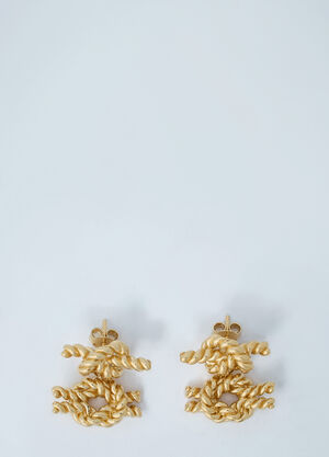 TOTEME Rope Knot Earrings Gold tot0261077
