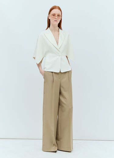 Max Mara Cady Tuxedo Jacket White max0256043