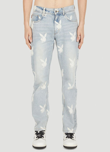 Pleasures x Playboy Scatter Jeans Light Blue pls0150037
