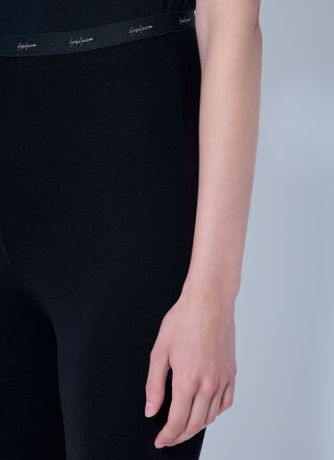 LN-CC® - Yohji Yamamoto: Basic Leggings - Black Yohji Yamamoto Basic Leggings Black yoy0263014