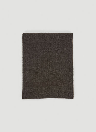 Acne Studios Logo Knit Scarf Brown acn0150085