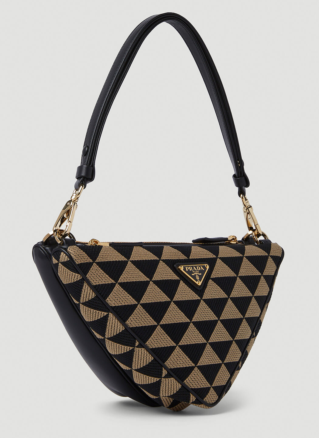 Prada black hotsell nylon shoulder bag