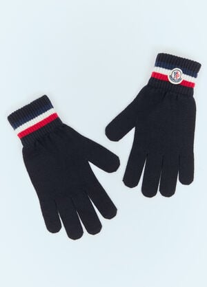 Moncler Wool Gloves Navy mon0158032