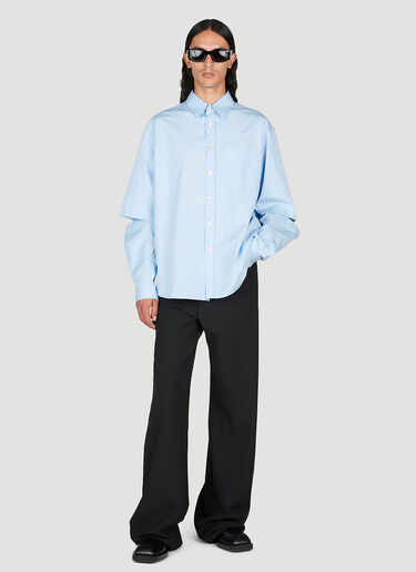 Gucci Convertible Sleeve Shirt Blue guc0153051