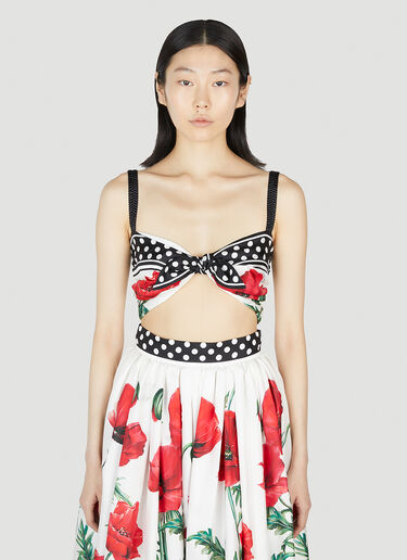 Dolce & Gabbana Poppy Print Top Red dol0251016