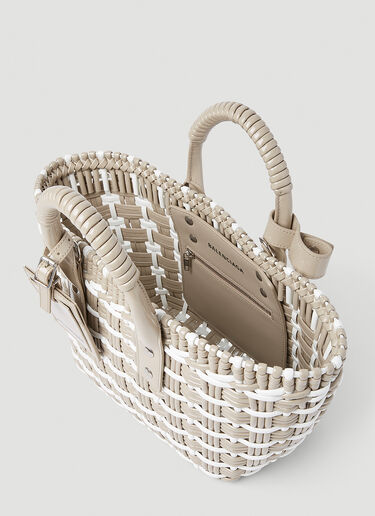 Bistro XS Basket Tote Bag Balenciaga Bistro XS Basket Tote Bag Beige bal0252083