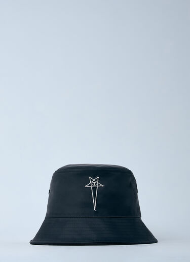 Logo Motif Bucket Hat Rick Owens x Champion Logo Motif Bucket Hat Black roc0161008