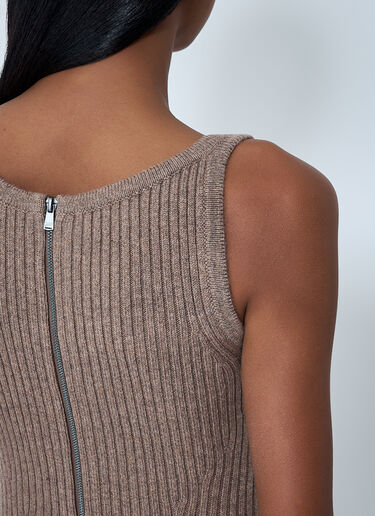 Knit Tank Top Max Mara Knit Tank Top Brown max0262048