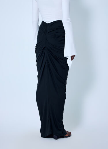 LN-CC® - Entire Studios: Drape Long Skirt - Black Entire Studios Drape Long Skirt Black ent0266015