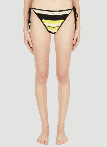GANNI Crochet Bikini Bottoms Yellow gan0251062