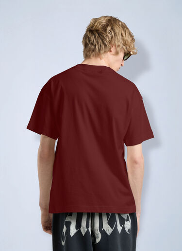 LN-CC® - Palm Angels: Palm Hills Regular T-Shirt - Red Palm Angels Palm Hills Regular T-Shirt Red pma0166109