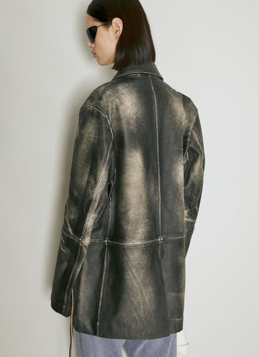 Eytys Cameron Brushed Leather Jacket Grey eyt0354004