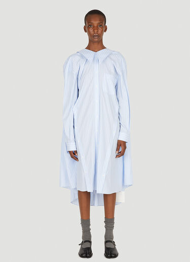 Simone Rocha Four Sleeve Shirt Dress Blue sra0250011