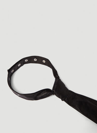 Gucci Leather Tie Black guc0151106