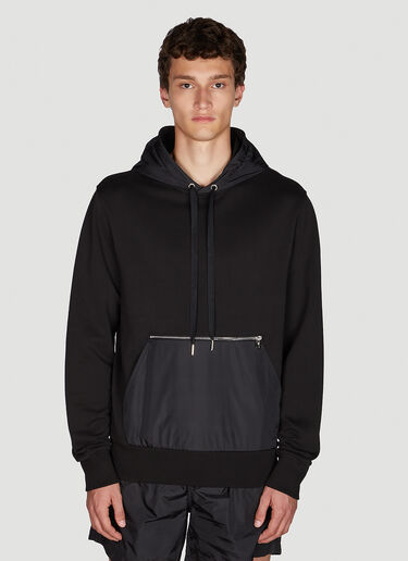 Moncler Faille 拼接连帽运动衫 黑色 mon0149025