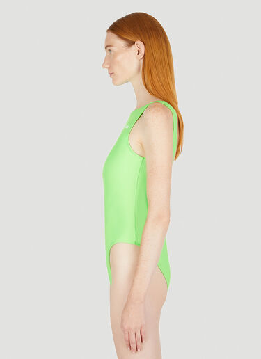 GANNI Sporty Swimsuit Green gan0249033