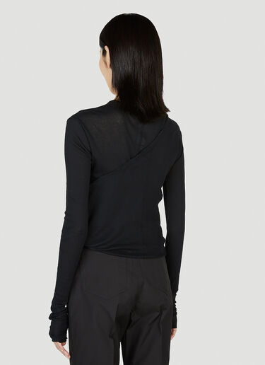 Rick Owens 오버레이 탑 블랙 ric0252015