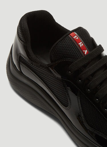 Prada America's Cup Lace-Up Sneakers Black pra0137059