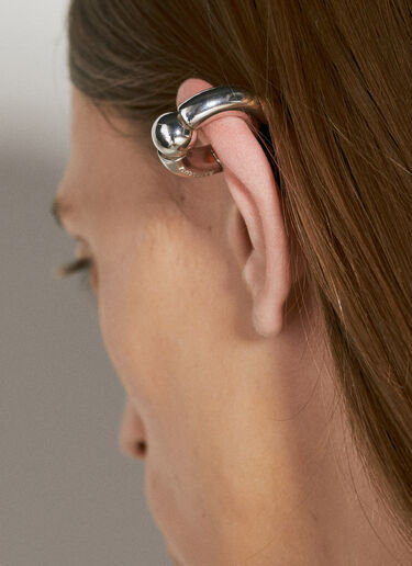 Balenciaga Mega Ear Cuff Silver bal0154038