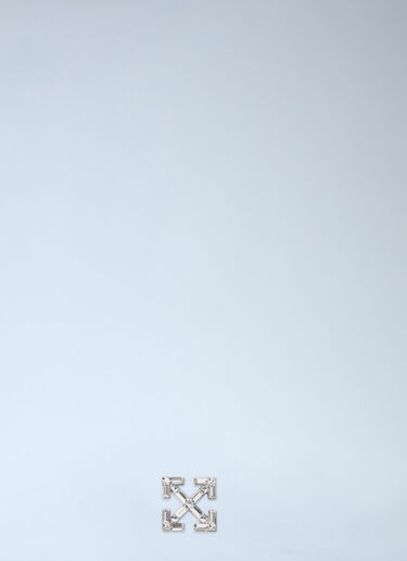 LN-CC® - Off-White: Bling Arrow Mono Earring - Grey Off-White Bling Arrow Mono Earring Grey ofw0164386