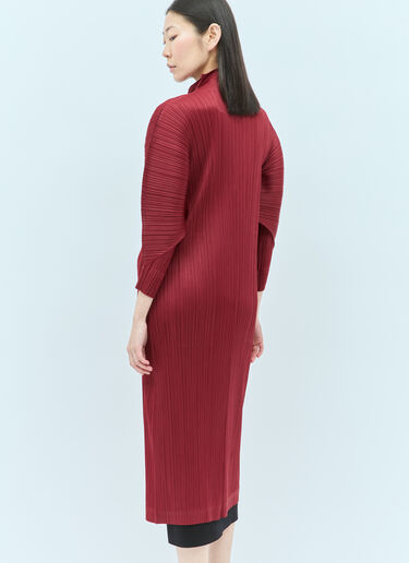 Pleats Please Issey Miyake Monthly Colors: November Coat Red plp0255005