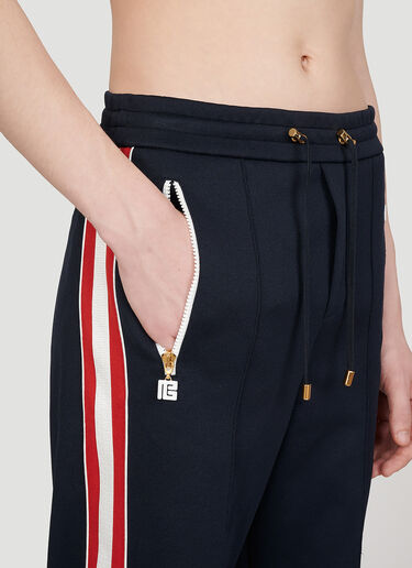 Balmain 70年代トラックパンツ ネイビー bln0153012