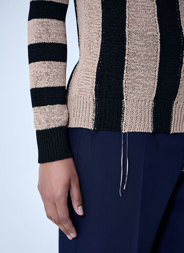 Dries Van Noten Striped Knit Sweater Black dvn0264017