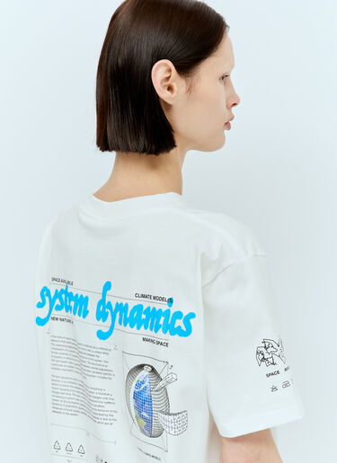 Space Available System ダイナミックTシャツ  ホワイト spa0356018