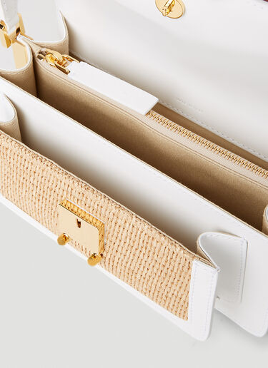 Marni Raffia Trunk 单肩包 白 mni0251046