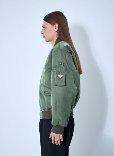 Prada Re-Nylon Bomber Jacket Khaki pra0160005