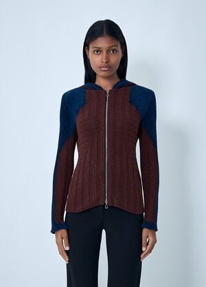 Kiko Kostadinov Quimby Knitted Hooded Sweater Brown kko0262008