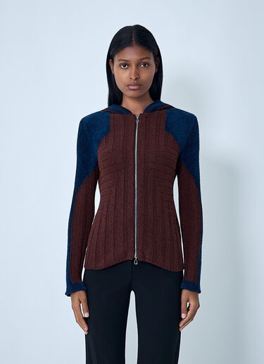 Kiko Kostadinov Quimby Knitted Hooded Sweater Brown kko0262008