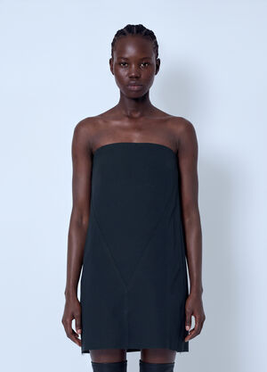 Rick Owens Cropped Sheath Mini Dress Black ric0266010