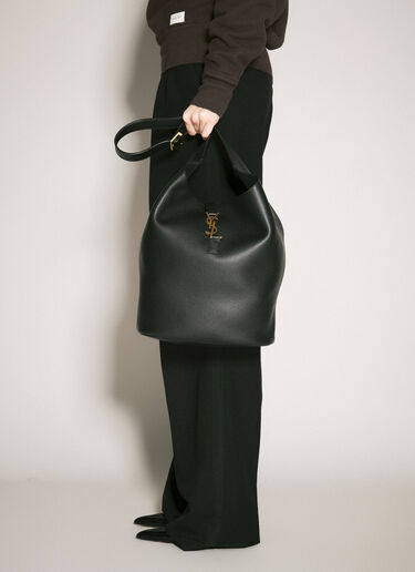 Saint Laurent Le 5 à 7 Hobo Bucket Bag Black sla0257095