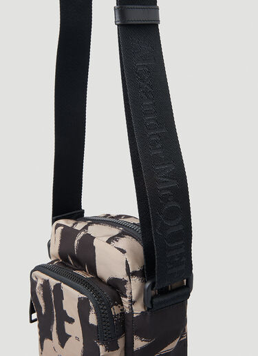 Graffiti Mini Messenger Crossbody Bag Alexander McQueen Graffiti Mini Messenger Crossbody Bag Brown amq0149064
