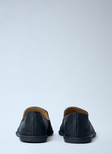 The Row Leather Slip-On Loafers Black row0263019
