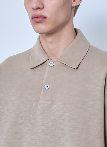 Stone Island Polo Collar Sweatshirt Beige sto0165090