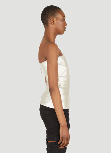 Rick Owens Bustier Strapless Top Silver ric0247010