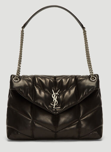 Saint Laurent Medium Puffer Shoulder Bag Black sla0237041