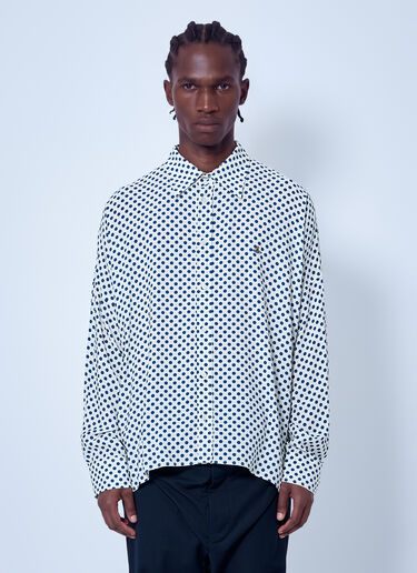 LN-CC® - Vivienne Westwood: Batwing Relaxed Shirt - Blue Vivienne Westwood Batwing Relaxed Shirt Blue vvw0166004