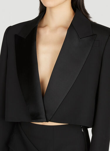 Alexander McQueen Cropped Blazer Black amq0251089