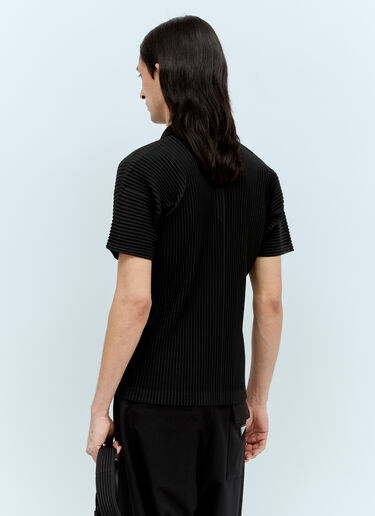 Homme Plissé Issey Miyake プリーツ ポロシャツ ブラック hmp0156004