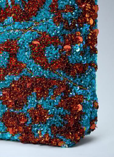 Dries Van Noten Micro Crisp Embellished Bag Blue dvn0263022