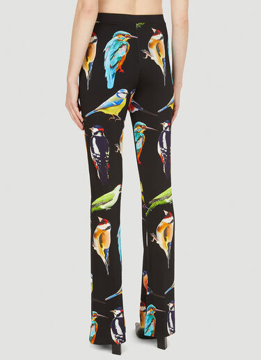 Stella McCartney 버드 프린트 팬츠 블랙 stm0251009